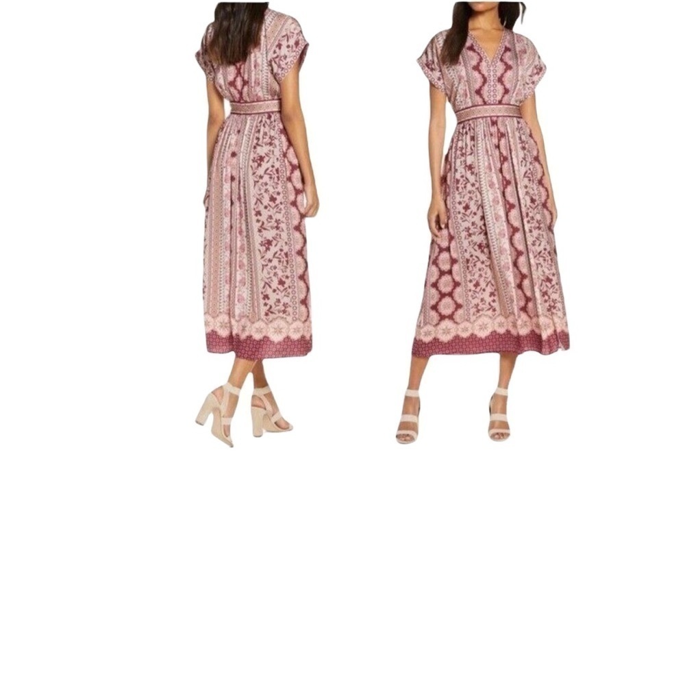 Girl Meets‎ Glam Liza Print Charmeuse Dress